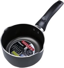 16cm Non Stick Milk Pan Saucepan 2 Pouring Lips Aluminium TeaPan Boiling MilkPot