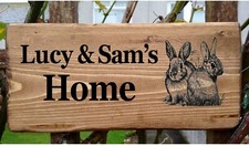 Rabbit Hutch Name Sign