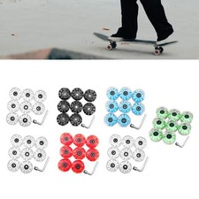 8x Quad Roller Skate Wheels Light up Luminous Skateboard Wheels for Outdoor