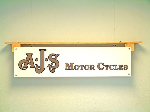 Ajs motorcycles banner classic - motorcycles,
