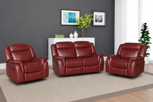 Burgundy red leather gel - leather,