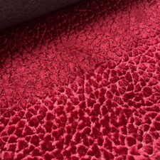 RED CRUSHED VELVET SNAKE SKIN