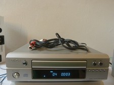 DENON DCD-F101 CD PLAYER WITH WIRES - Silver - Midi Size