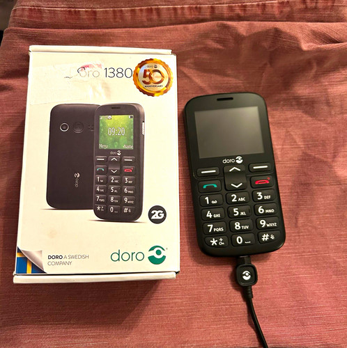 Doro 1380 black bar mobile - doro,
