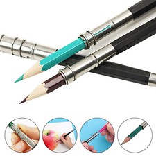1~10x Lengthener Holder Plastic Pencil Extender Painting Drawing Tool Adjustable