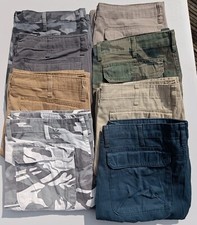 Wrangler Authentics Durable Cotton Twill Cargo Shorts In 8 Colour's 30/52 BNWOT