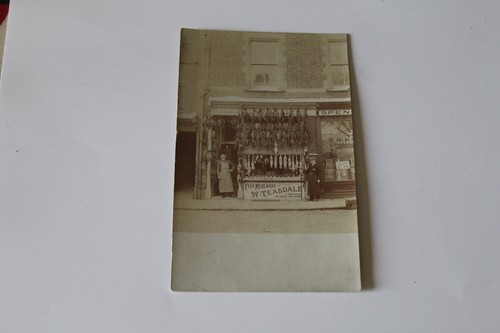 Real photo postcard shop front - real,