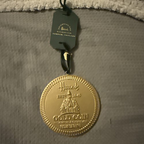 Harrods gold coin christmas - gold,