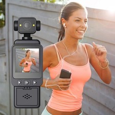 Mini Pocket Body Camera WiFi Action Cam Video Recorder with Clip & 1.6" Display