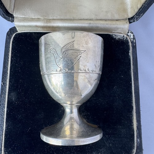 Art deco sterling silver egg - art,