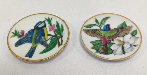 Franklin porcelain songbirds - porcelain,
