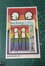 STIK ‘London Pride’ 2016 Print with Hackney Today newspaper