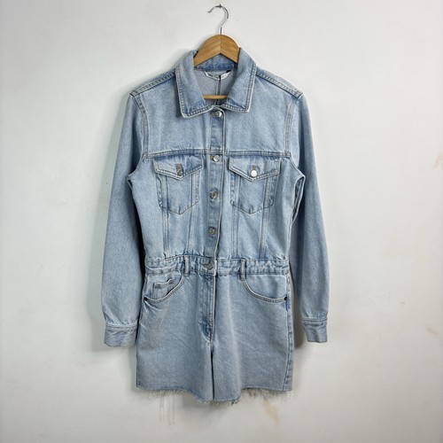 Zara denim playsuit long - denim,