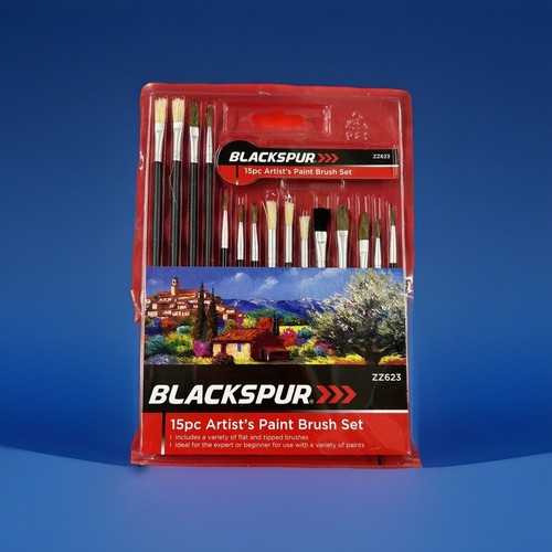 15pc artist paint brushes flat - artist,
