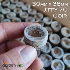 Jiffy 7C Pellets Coir Coco Propagation Plug Seeds Hydroponic Organic 30mm x 38mm