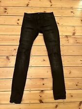 Maje skinny Jeans black ripped - size 36 (8) H14 Gritter