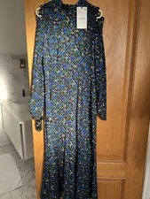 Zara Blue Floral Printed Dress