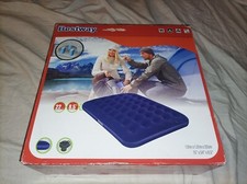 Bestway Flocked Double Air Bed - Blue