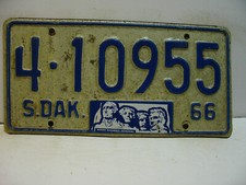 1966 South Dakota License