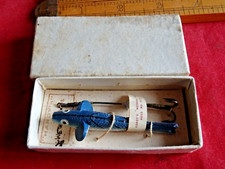 A SCARCE VINTAGE HARDY 2 1/4" WETHERAL MINNOW LURE CARDED AND BOXED