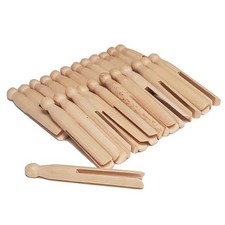 Traditional wooden dolly - dolly, pegs