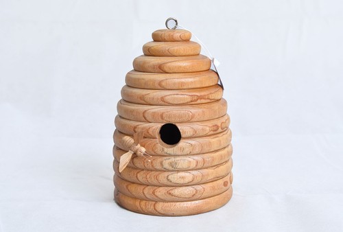 Wooden bird house nesting box - wooden,