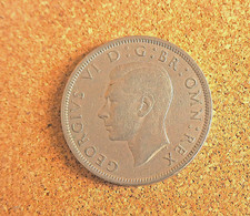 GB KGVI Half-Crown - 1948 - Uncleaned