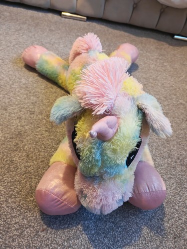Rainbow unicorn plush large - rainbow,