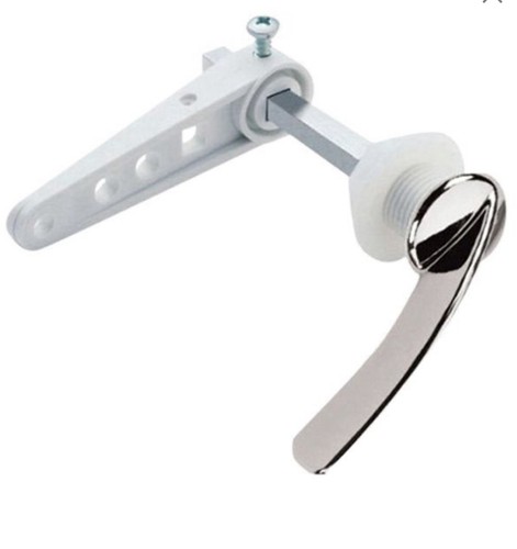 Chrome toilet flush handle - chrome,