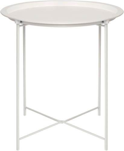 Round steel tray table - round,
