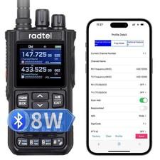 Radtel RT-900 8W VHF/UHF Multi-Band Walkie Talkie 256Ch Two-Way Radio NOAA