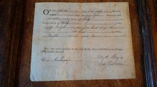 1822 QUAKER BIRTH CERTIFICATE