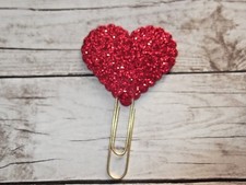 Heart Shaped Red Glitter