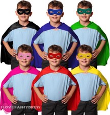 CHILD SUPERHERO CAPE AND MASK