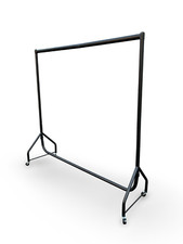 Garment Rail HEAVY DUTY black