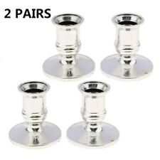 4x Single Straight Taper Candle Stick Holders Table Candles Wedding Decor