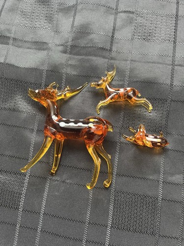 Vintage family amber glass - family,