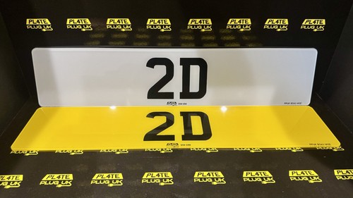 Pair number plates road - pair, of