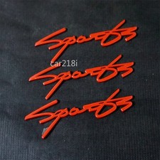 3x Sports Matte New Red Metal