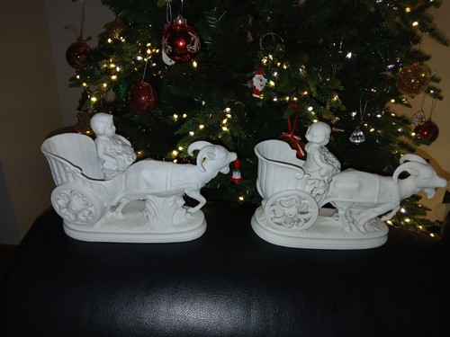 Pair c19th century parian - pair,