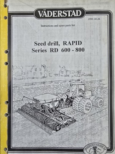 Vaderstad rapid rd600 800 - vaderstad, rd600-800