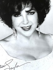 Elizabeth Taylor - Original Autograph on Maxi Photo - Star Hollywood -