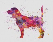 Beagle Puppy Dog Watercolour