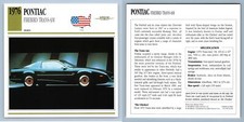Pontiac - Firebird Trans-Am - 1976 Sports - Classic Cars Collectors Club Card