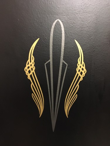 Pinstripe design stickers - pinstripe,