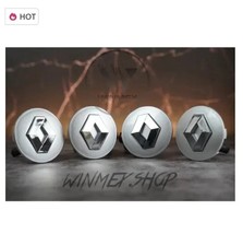 4 X RENAULT 57MM SILVER ALLOY