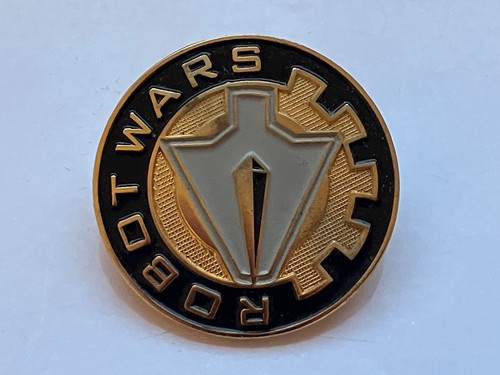 Vintage robot wars enamel - robot, pin