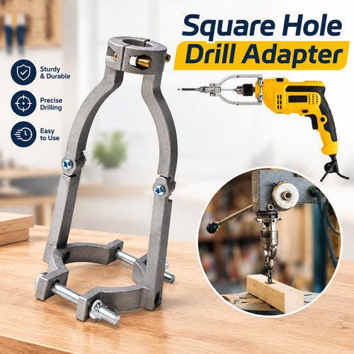 Square hole drill adapter - square,