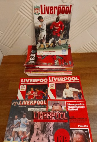Programmes x34 liverpool lfc - programmes,