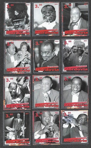 Louis armstrong stamps - louis,